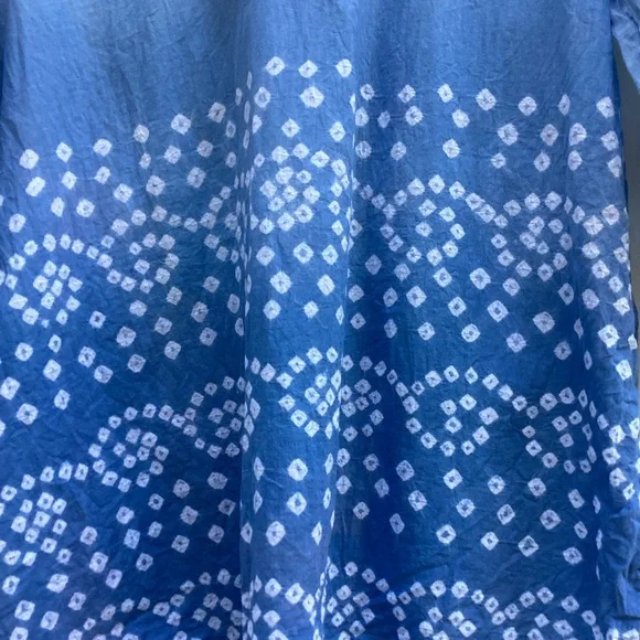 Unbranded Blue and White casual bohemian made in India Women's Top, size XL - Picture 2 of 9